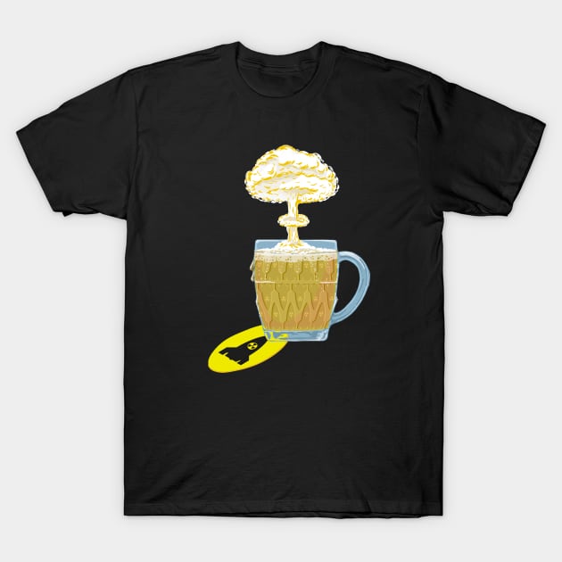 Atomic Beer Bomb T-Shirt by BullShirtCo